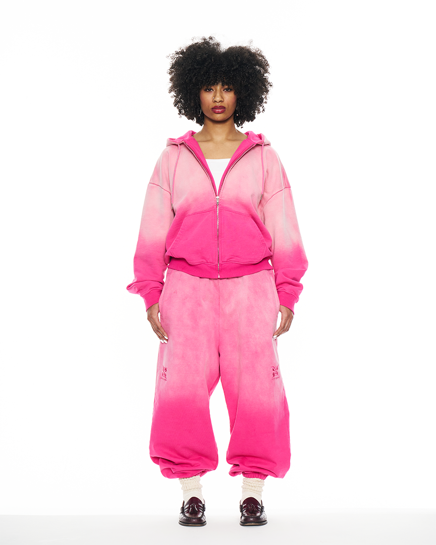 "Ombre Pink" Zip Hoodie