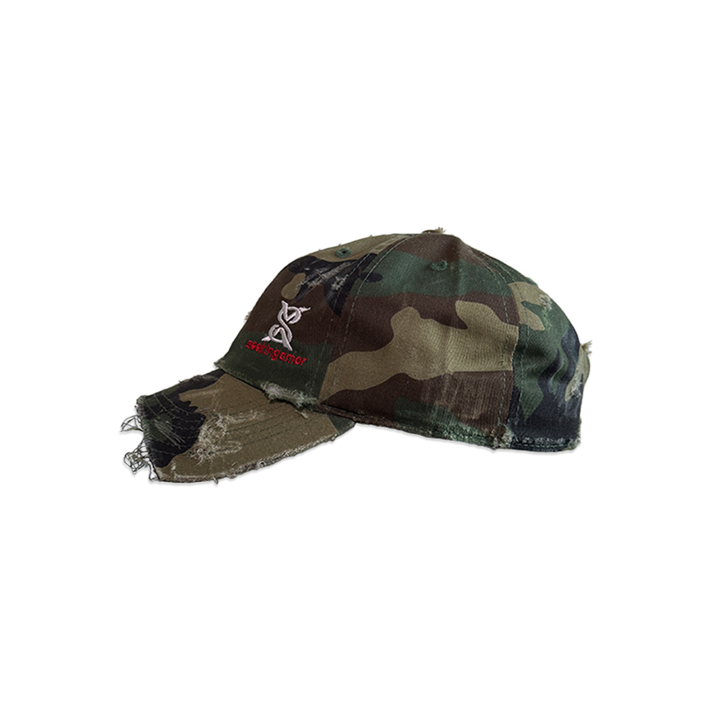 "Distressed Camo" Amor Cap