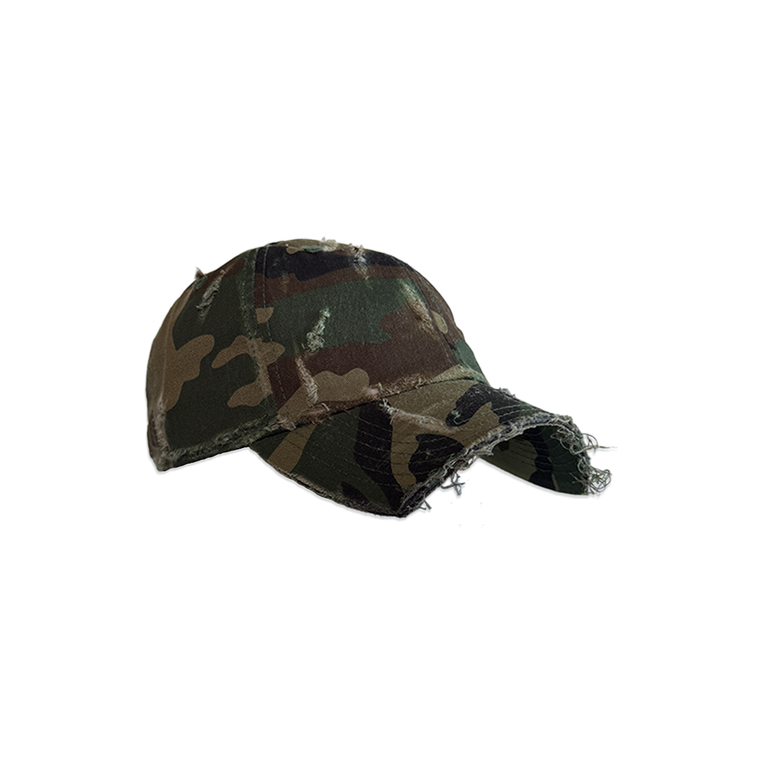 "Distressed Camo" Amor Cap