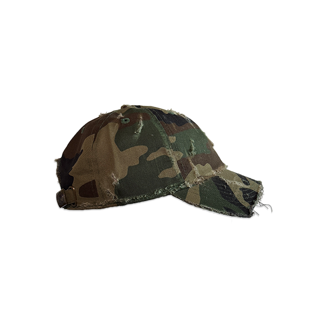 "Distressed Camo" Amor Cap