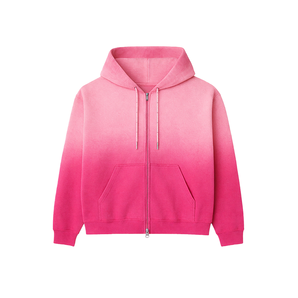 Ombre Zip Hoodie