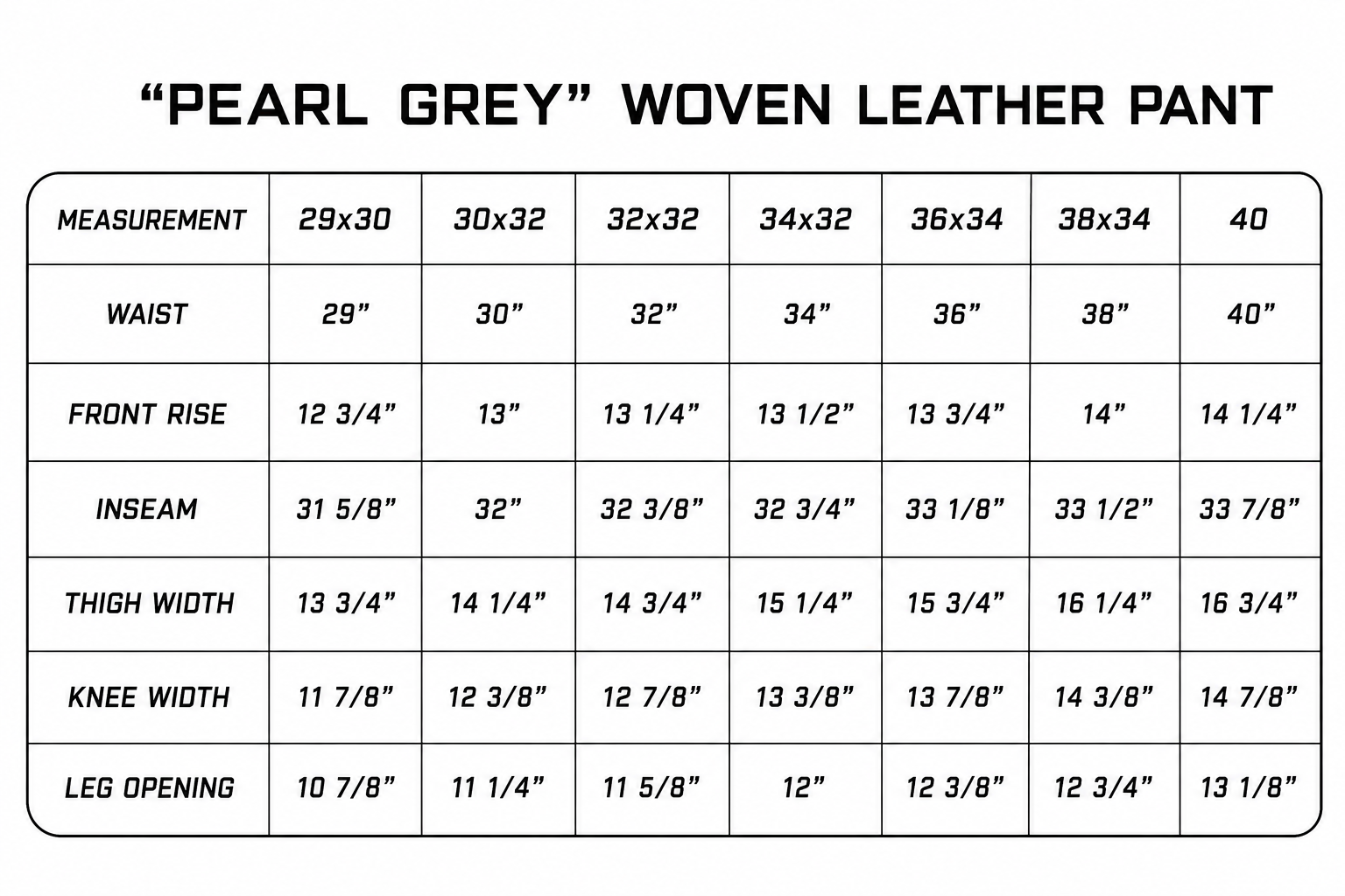 "Pearl Grey" Woven Leather Pants