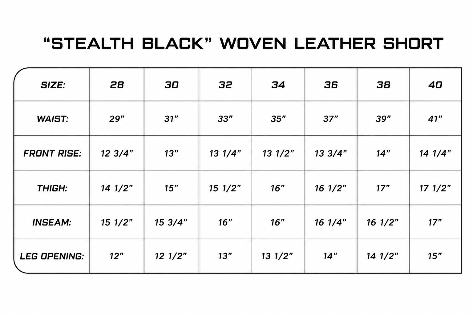 "Stealth Black" Woven Leather Shorts
