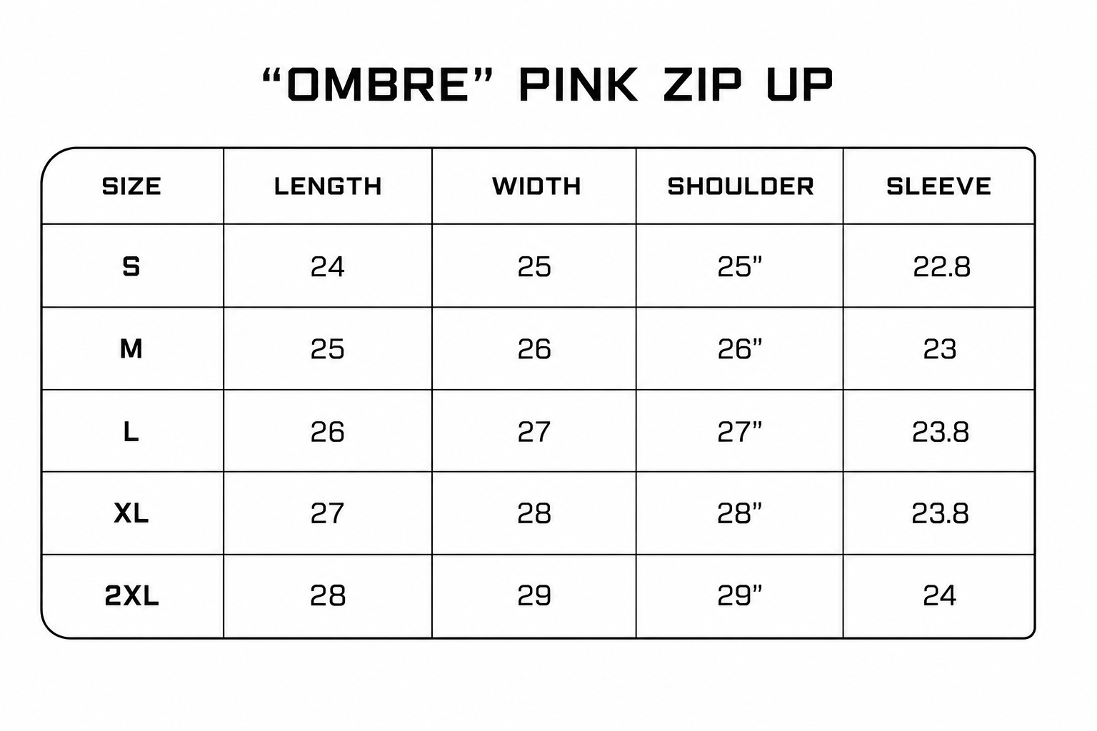 "Ombre Pink" Zip Hoodie