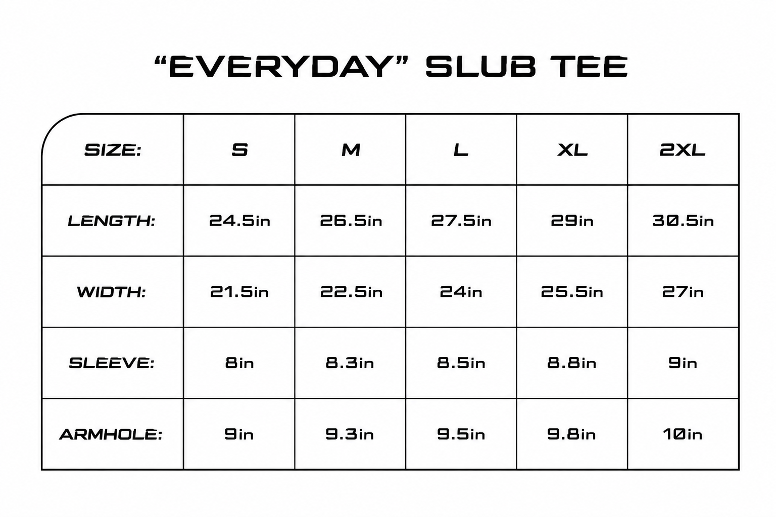 "Everyday" Slub Tee